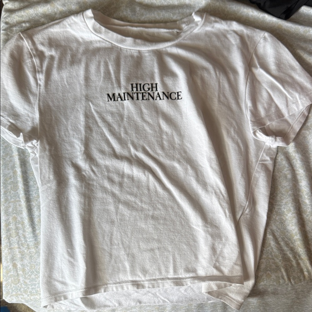 Abercrombie & Fitch White Baby Tee